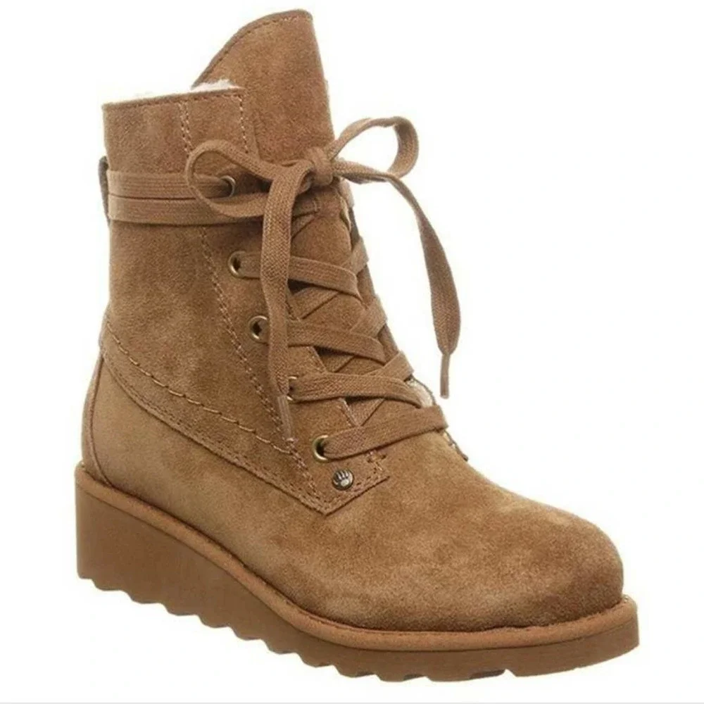 BEARPAW Krista Youth Boots in Hickory Size 3